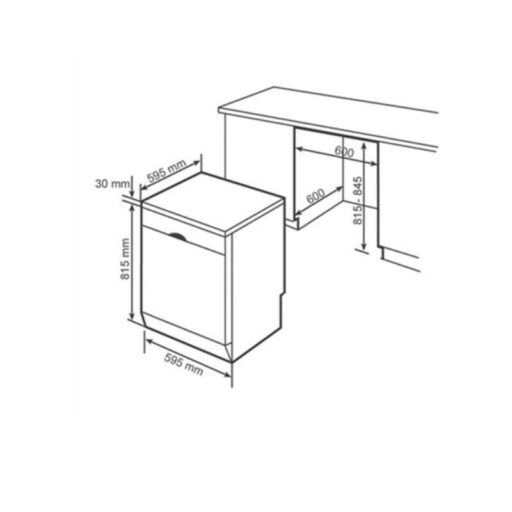 MÁY RỬA CHÉN BÁT BOSCH SMU58M75EU tinh tế 6 Hình ảnh 3d Bosch SMU58M75EU