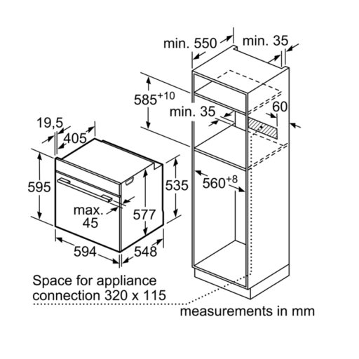 lo nuong bosch HBG633BS1J