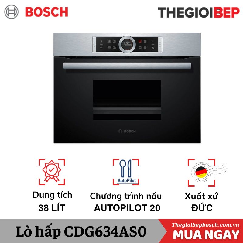 Lò hấp Bosch CDG634AS0 Lò hấp Bosch CDG634AS0