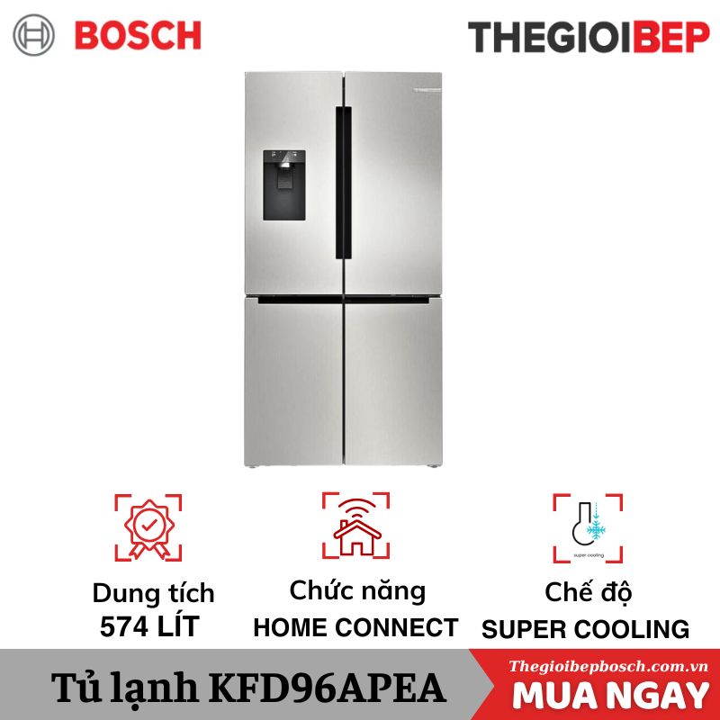 Tủ lạnh 4 cánh 574 lít Bosch KFD96APEA Tủ lạnh 4 cánh 574 lít Bosch KFD96APEA
