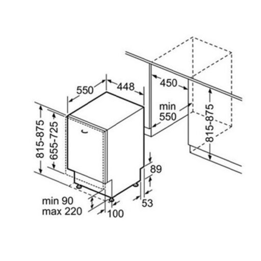 kich thuoc lap dat may rua chen bat bosch spv46mx00e