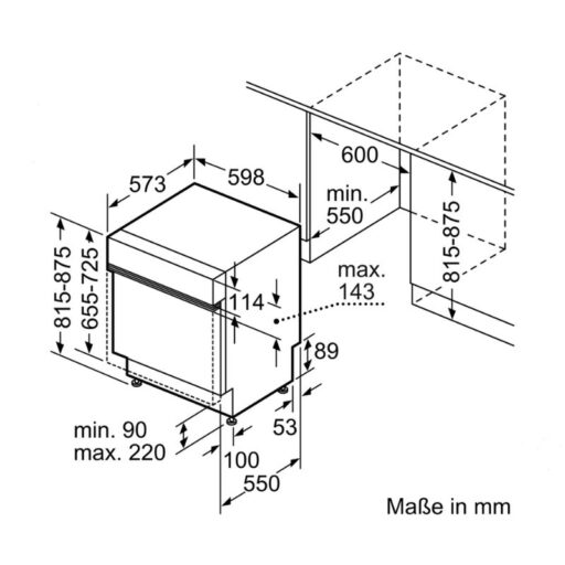 kich thuoc may rua bat am tu bosch smi6yas04e series 6